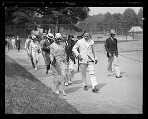 A group of people walking