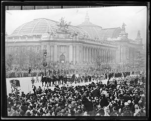 View of funeral procession for Ferdinand Foch