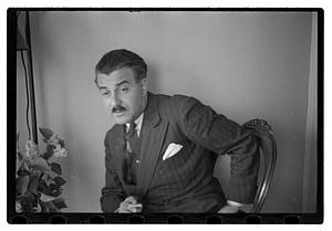 Pops Arthur Fiedler at home