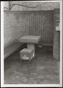 Chess table in park