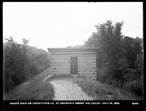 Sudbury Department, Cochituate Aqueduct, Dedman's Brook Waste Weir, Wellesley, Mass., Jul. 13, 1910