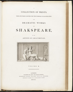 Title page for volume II of "A collection of prints, from pictures painted for the purpose of illustrating the dramatic works of Shakspeare"