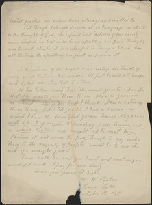 H.W. Baker autograph letter signed (incomplete) to [Zula Maud Woodhull], after 1927