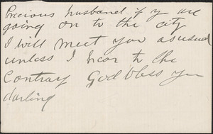 [Victoria Woodhull Martin] autograph letter to [John Biddulph Martin], approximately 1883-1897