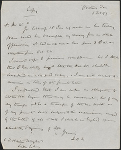 John Biddulph Martin autograph letter signed (copy) to C.J. Wright, Orotava Tenerife, February 6, 1897