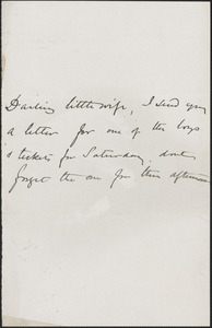 [John Biddulph Martin] autograph note to [Victoria Woodhull Martin], approximately 1883-1897