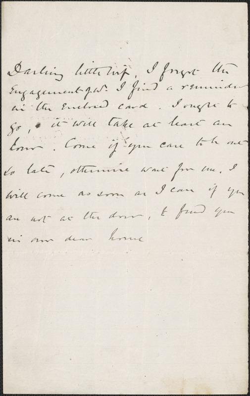 [John Biddulph Martin] autograph note to [Victoria Woodhull Martin], approximately 1883-1897