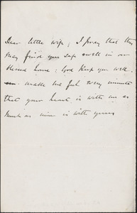 [John Biddulph Martin] autograph note to Victoria Woodhull Martin, approximately 1883-1897