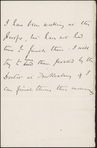 [John Biddulph Martin] autograph note to [Victoria Woodhull Martin], approximately 1883-1897