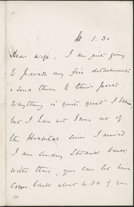 [John Biddulph Martin] autograph note to [Victoria Woodhull Martin], approximately 1883-1897