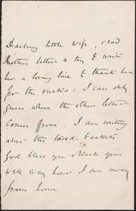 [John Biddulph Martin] autograph note to [Victoria Woodhull Martin], approximately 1883-1897