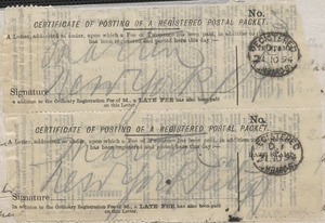 [John Biddulph Martin] autograph note signed (copy) to [Victoria Woodhull Martin], London, November 20, 1894