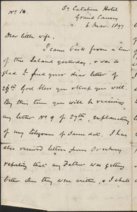 [John Biddulph Martin] autograph letter to [Victoria Woodhull Martin], St. Catalina Hotel, Grand Canary, March 6, 1897