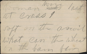 [Victoria Woodhull Martin] autograph note, [Bredon's Norton, Worcestershire, Eng.?], approximately 1901-1927