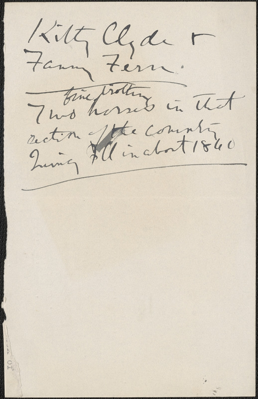 [Zula Maud Woodhull] autograph note, [Hove, Sussex, England, approximately 1927-1930?]