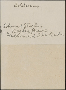 [Zula Maud Woodhull] autograph note, [approximately 1884-1930?]