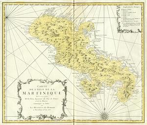Carte de l'Isle de la Martinique