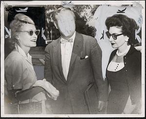 Mrs. Sweet (left), atty. George McDonough, Mrs. Sisto