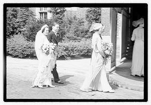 Wedding, daughter of Mrs. Richard Howard taken at Presentation Church Oak Sq. Brighton