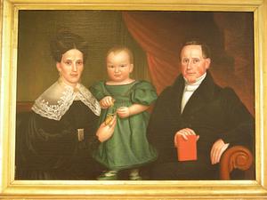 Portrait of Mr. and Mrs. Timothy Doty and their Son