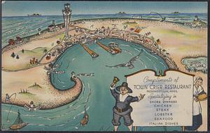 Compliments of Town Crier Restaurant, Provincetown, Mass.