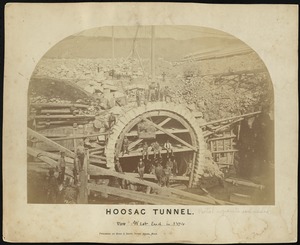 Hoosac Tunnel: view: west end in 1874