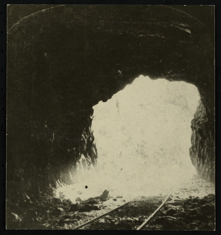 Hoosac Tunnel, its surroundings, workers, and machinery