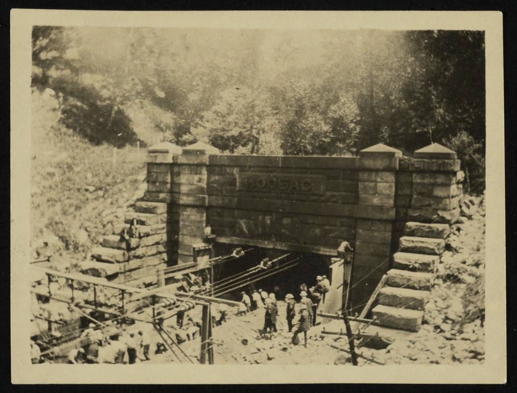 Hoosac Tunnel, its surroundings, workers, and machinery - Digital ...