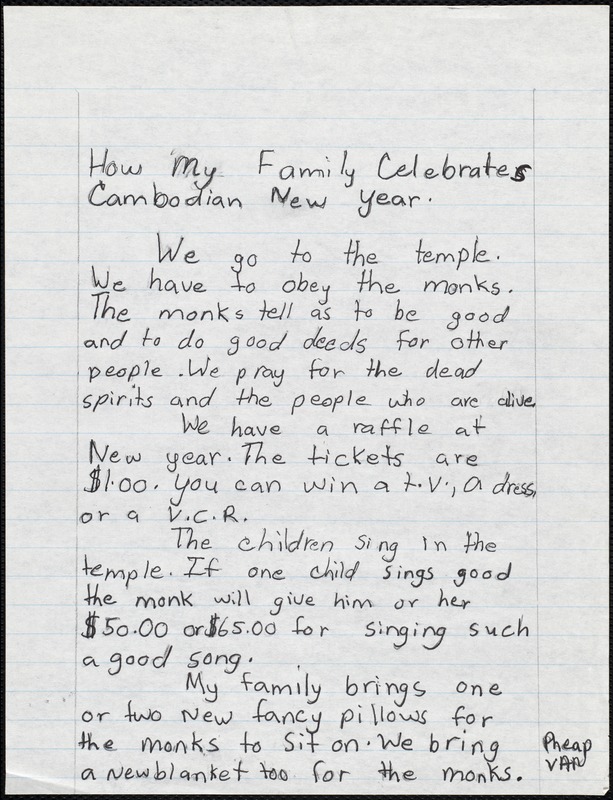 How my family celebrates Cambodian New Year