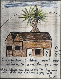 Cambodian children must wear a uniform to school