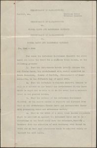 Motion of Bartolomeo Vanzetti for separate trial