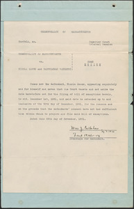 Motion and order to extend time for filing exceptions to December 20, 1921