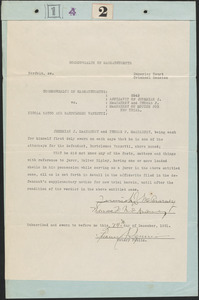 Affidavit of J.J. McAnarney and T.F. McAnarney