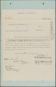 Motion of defendant Nicola Sacco to extend time for filing exceptions to February 10, 1922