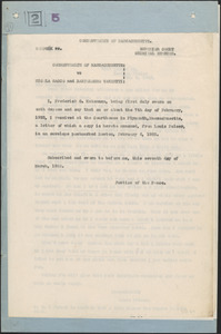 Affidavit of Frederick G. Katzmann, includes letter from Louis Pelser