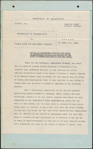 Motion of Bartolomeo Vanzetti for leave to photograph exhibits