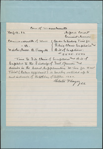 Order Extending Time for Filing Claim of Exceptions and Bill of Exceptions to October 23, 1924