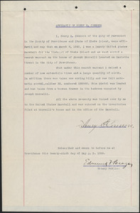 Affidavit of Henry E. Connors