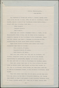 Affidavit of Winfield M. Wilbar and Dudley P. Ranney