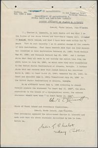 Affidavit of Charles B. Linscott