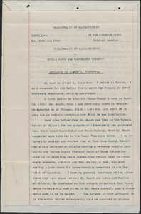 Affidavit of Albert L. Carpenter