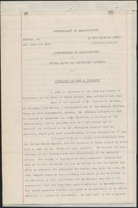 Affidavits of John J. Richards and William J. Carroll