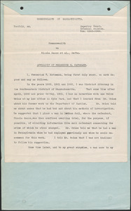 Affidavit of Frederick G. Katzmann