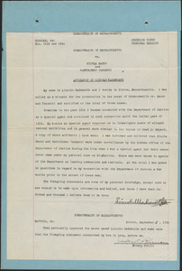 Affidavit of Lincoln Wadsworth