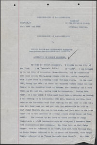 Affidavit of Robert Benchley