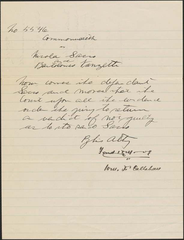 Motion of Defendants for Verdict of Not Guilty