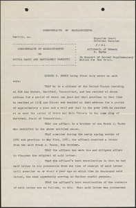 Affidavit of Edward P. Burke