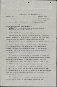 Affidavit of Albert H. Hamilton in support of First Supplementary Motion for new trial