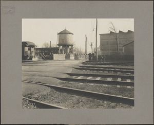 Photograph of the railroad shanty looking east on Pearl Street at South Braintree