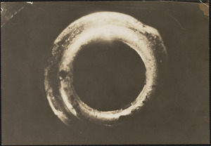 Photographs of bullet made by James E. Burns, the bullet turned to the right